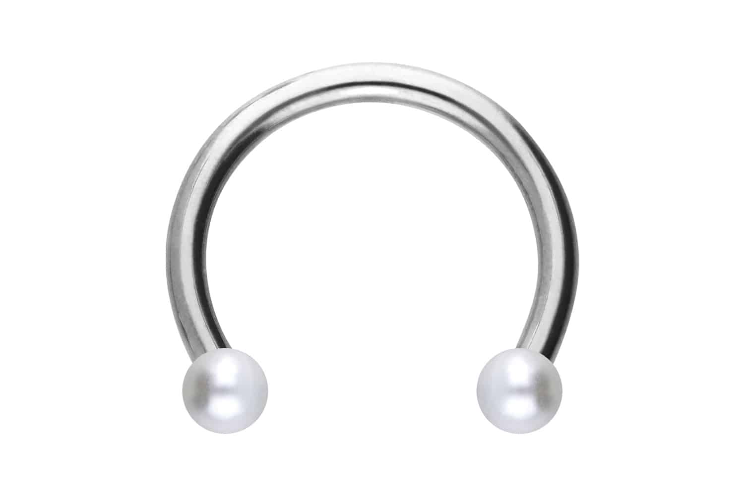 Chirurgenstahl Hufeisenring Piercing SYNTHETISCHE PERLEN